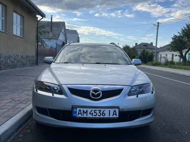 Серый Мазда 6, объемом двигателя 2 л и пробегом 200 тыс. км за 3900 $, фото 1 на Automoto.ua