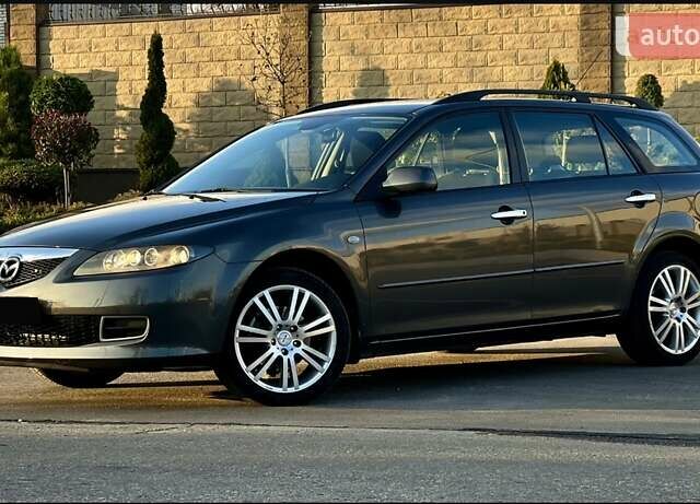 Серый Мазда 6, объемом двигателя 2 л и пробегом 268 тыс. км за 6350 $, фото 1 на Automoto.ua