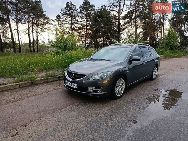 Серый Мазда 6, объемом двигателя 2 л и пробегом 220 тыс. км за 7000 $, фото 1 на Automoto.ua