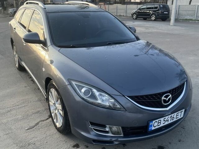 Серый Мазда 6, объемом двигателя 2 л и пробегом 385 тыс. км за 5461 $, фото 1 на Automoto.ua