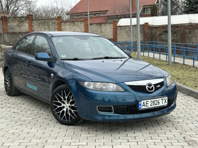 Синий Мазда 6, объемом двигателя 2 л и пробегом 220 тыс. км за 4200 $, фото 1 на Automoto.ua