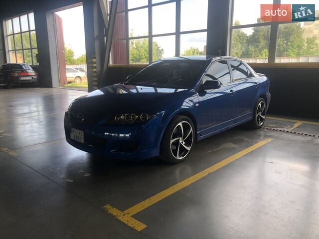 Синий Мазда 6, объемом двигателя 2 л и пробегом 322 тыс. км за 4850 $, фото 1 на Automoto.ua