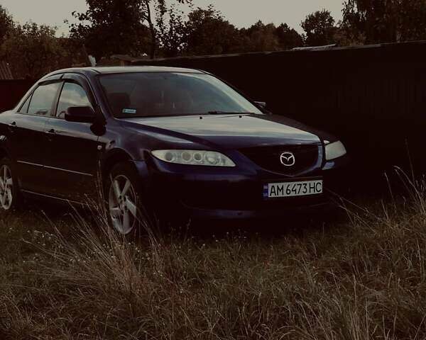 Синий Мазда 6, объемом двигателя 2 л и пробегом 340 тыс. км за 3350 $, фото 1 на Automoto.ua