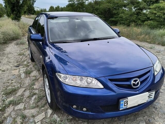 Синий Мазда 6, объемом двигателя 2 л и пробегом 170 тыс. км за 5000 $, фото 1 на Automoto.ua