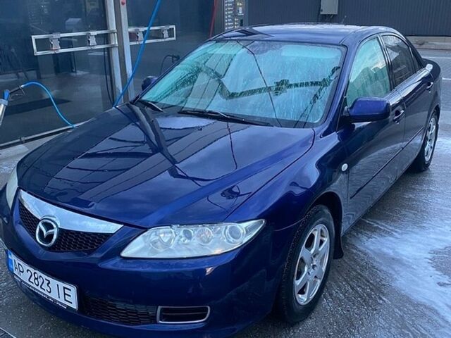Синий Мазда 6, объемом двигателя 2 л и пробегом 237 тыс. км за 3750 $, фото 1 на Automoto.ua