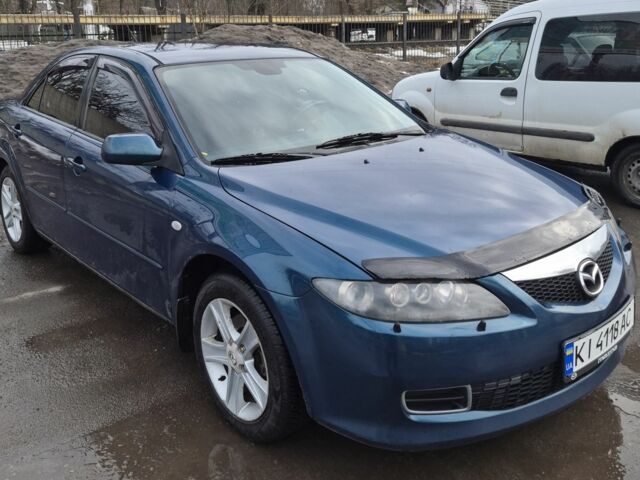 Синий Мазда 6, объемом двигателя 2 л и пробегом 329 тыс. км за 3200 $, фото 1 на Automoto.ua
