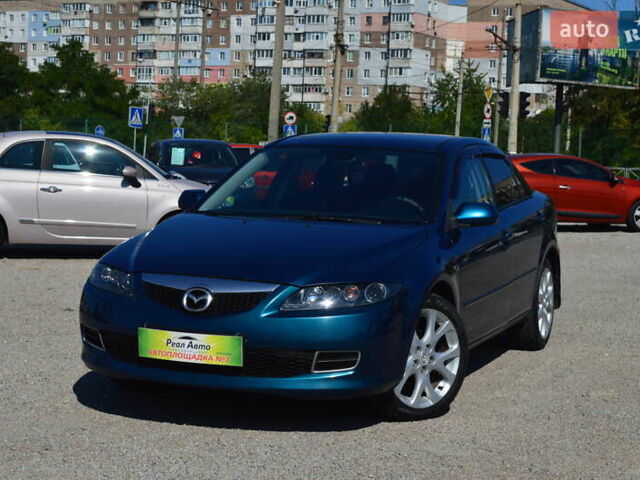Синий Мазда 6, объемом двигателя 1.8 л и пробегом 170 тыс. км за 5300 $, фото 1 на Automoto.ua