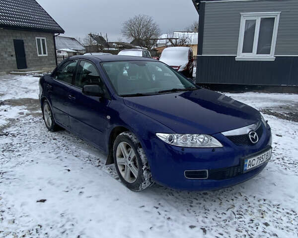 Синий Мазда 6, объемом двигателя 2 л и пробегом 288 тыс. км за 3850 $, фото 1 на Automoto.ua