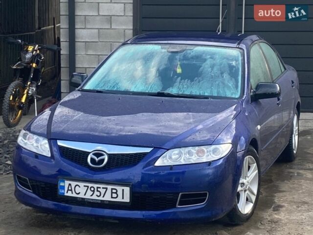 Синий Мазда 6, объемом двигателя 2 л и пробегом 290 тыс. км за 3550 $, фото 1 на Automoto.ua