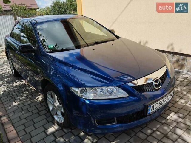 Синий Мазда 6, объемом двигателя 1.8 л и пробегом 185 тыс. км за 4800 $, фото 1 на Automoto.ua