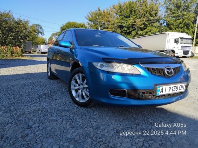 Синий Мазда 6, объемом двигателя 2 л и пробегом 385 тыс. км за 4500 $, фото 1 на Automoto.ua