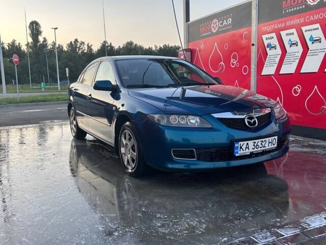 Синий Мазда 6, объемом двигателя 1.8 л и пробегом 195 тыс. км за 4550 $, фото 1 на Automoto.ua