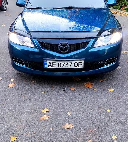 Синий Мазда 6, объемом двигателя 2 л и пробегом 207 тыс. км за 4500 $, фото 1 на Automoto.ua