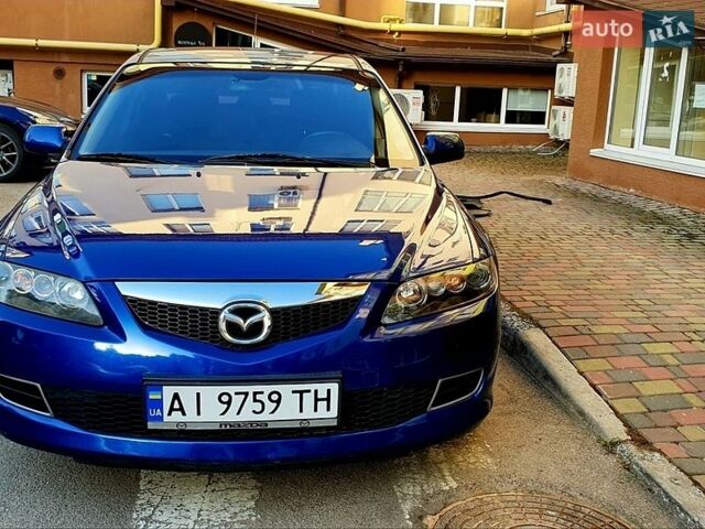 Синий Мазда 6, объемом двигателя 1.8 л и пробегом 236 тыс. км за 5900 $, фото 1 на Automoto.ua