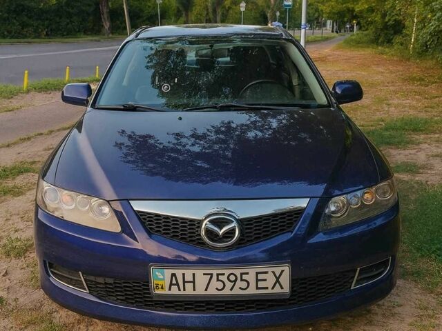Синий Мазда 6, объемом двигателя 2 л и пробегом 205 тыс. км за 4500 $, фото 1 на Automoto.ua