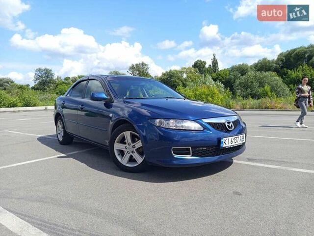 Синий Мазда 6, объемом двигателя 2 л и пробегом 210 тыс. км за 4300 $, фото 1 на Automoto.ua