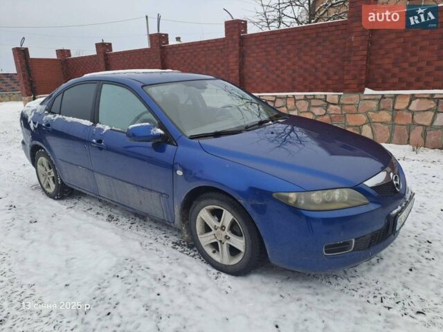 Синий Мазда 6, объемом двигателя 2 л и пробегом 220 тыс. км за 4500 $, фото 1 на Automoto.ua