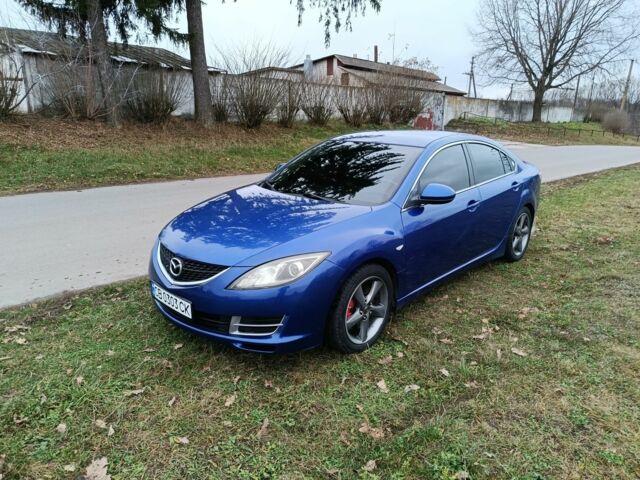 Синий Мазда 6, объемом двигателя 2 л и пробегом 325 тыс. км за 6350 $, фото 1 на Automoto.ua