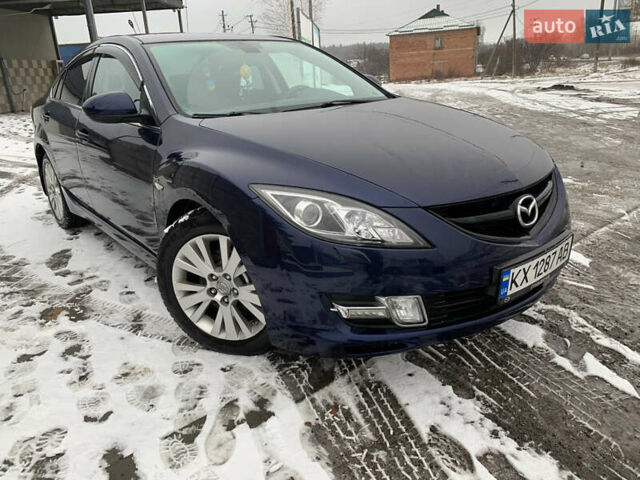 Синий Мазда 6, объемом двигателя 2 л и пробегом 220 тыс. км за 6999 $, фото 1 на Automoto.ua