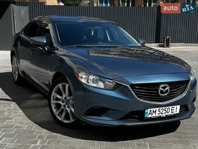 Синий Мазда 6, объемом двигателя 2.49 л и пробегом 235 тыс. км за 8999 $, фото 1 на Automoto.ua