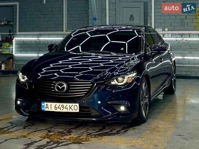Синий Мазда 6, объемом двигателя 2.49 л и пробегом 195 тыс. км за 16000 $, фото 1 на Automoto.ua