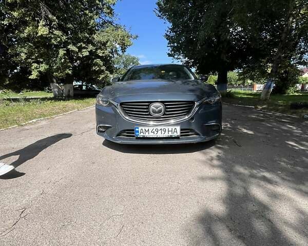 Синий Мазда 6, объемом двигателя 2.5 л и пробегом 79 тыс. км за 15500 $, фото 1 на Automoto.ua