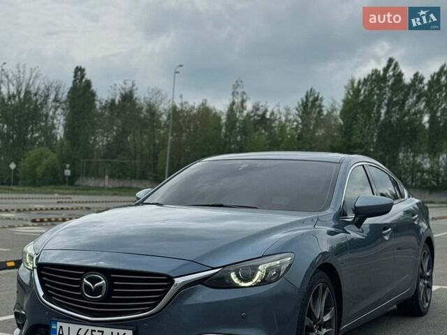 Синий Мазда 6, объемом двигателя 2.49 л и пробегом 123 тыс. км за 13500 $, фото 1 на Automoto.ua