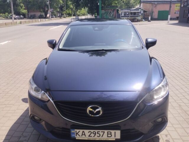 Синий Мазда 6, объемом двигателя 2 л и пробегом 142 тыс. км за 15200 $, фото 1 на Automoto.ua