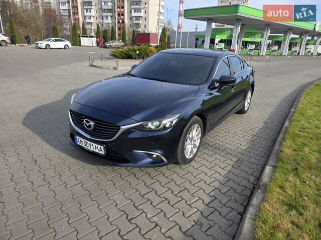 Синій Мазда 6, об'ємом двигуна 2.2 л та пробігом 200 тис. км за 14500 $, фото 1 на Automoto.ua