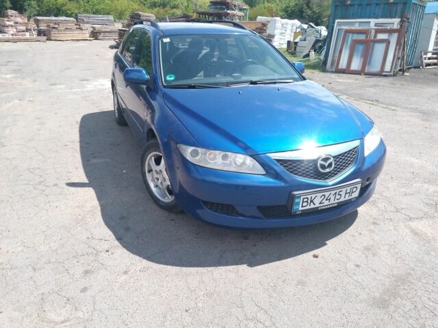 Синий Мазда 6, объемом двигателя 2 л и пробегом 75 тыс. км за 3960 $, фото 1 на Automoto.ua
