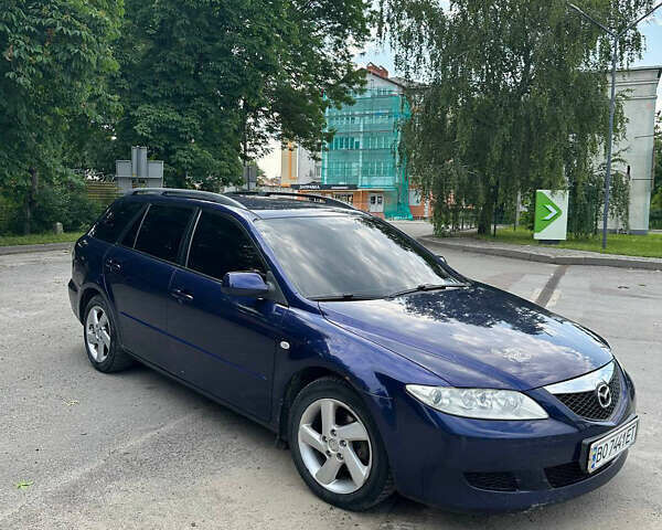 Синий Мазда 6, объемом двигателя 2 л и пробегом 240 тыс. км за 3500 $, фото 1 на Automoto.ua