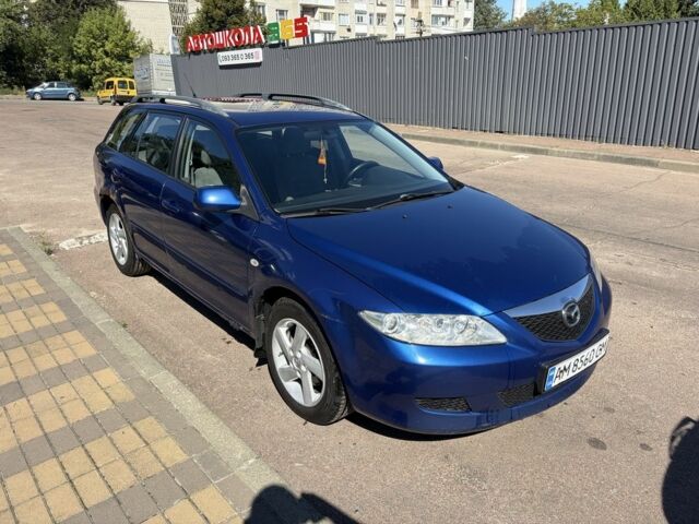 Синий Мазда 6, объемом двигателя 2 л и пробегом 300 тыс. км за 2206 $, фото 1 на Automoto.ua