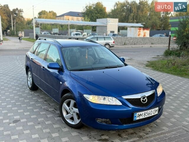 Синий Мазда 6, объемом двигателя 2 л и пробегом 300 тыс. км за 1850 $, фото 1 на Automoto.ua