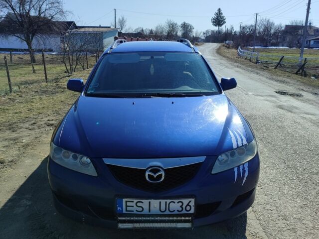 Синий Мазда 6, объемом двигателя 2 л и пробегом 348 тыс. км за 1600 $, фото 1 на Automoto.ua