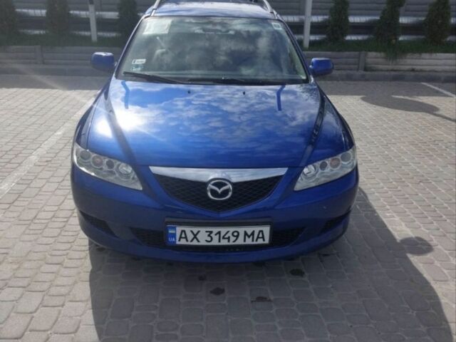 Синий Мазда 6, объемом двигателя 2 л и пробегом 209 тыс. км за 3200 $, фото 1 на Automoto.ua