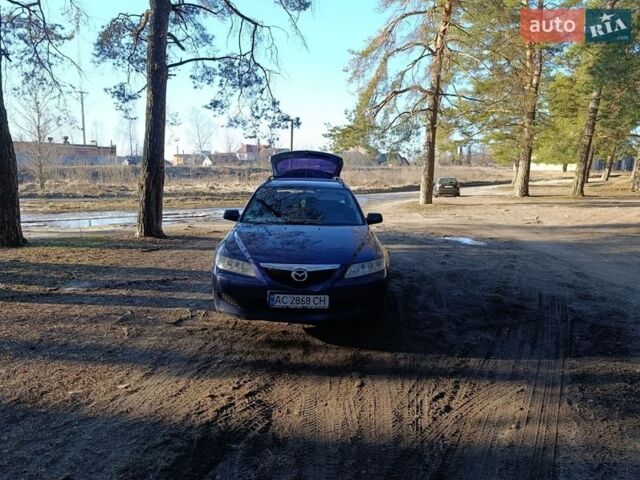 Синий Мазда 6, объемом двигателя 2 л и пробегом 370 тыс. км за 3400 $, фото 1 на Automoto.ua
