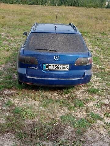 Синий Мазда 6, объемом двигателя 2 л и пробегом 340 тыс. км за 3000 $, фото 1 на Automoto.ua