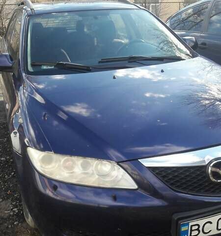 Синий Мазда 6, объемом двигателя 2 л и пробегом 220 тыс. км за 3800 $, фото 1 на Automoto.ua