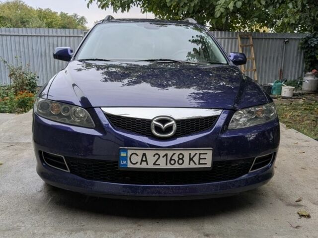 Синий Мазда 6, объемом двигателя 1.8 л и пробегом 216 тыс. км за 5500 $, фото 1 на Automoto.ua