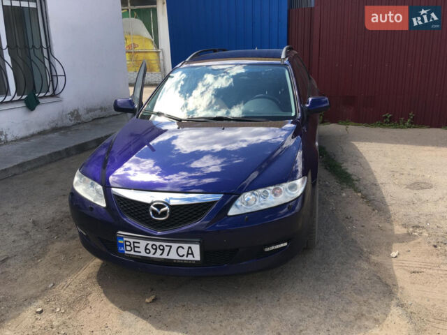 Синий Мазда 6, объемом двигателя 2 л и пробегом 315 тыс. км за 5000 $, фото 1 на Automoto.ua