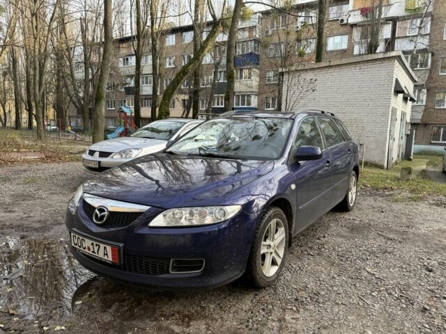 Синій Мазда 6, об'ємом двигуна 1.8 л та пробігом 201 тис. км за 2100 $, фото 1 на Automoto.ua