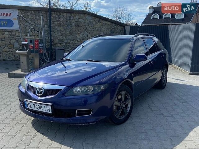 Синий Мазда 6, объемом двигателя 2 л и пробегом 295 тыс. км за 4350 $, фото 1 на Automoto.ua