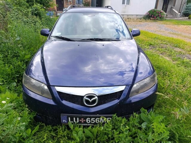 Синий Мазда 6, объемом двигателя 2 л и пробегом 352 тыс. км за 1600 $, фото 1 на Automoto.ua