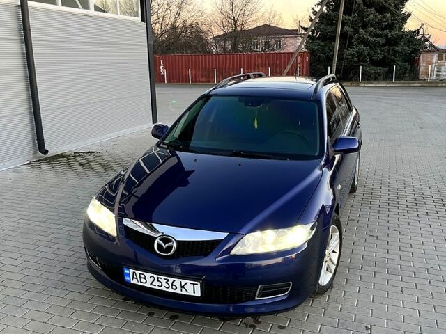 Синий Мазда 6, объемом двигателя 2 л и пробегом 215 тыс. км за 5400 $, фото 1 на Automoto.ua