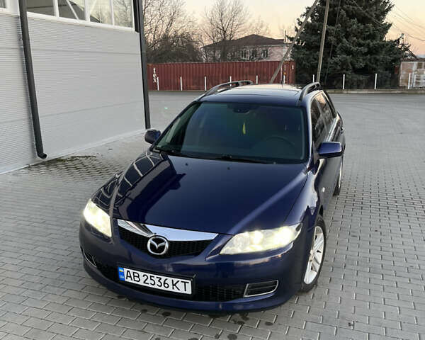 Синий Мазда 6, объемом двигателя 2 л и пробегом 212 тыс. км за 5500 $, фото 1 на Automoto.ua