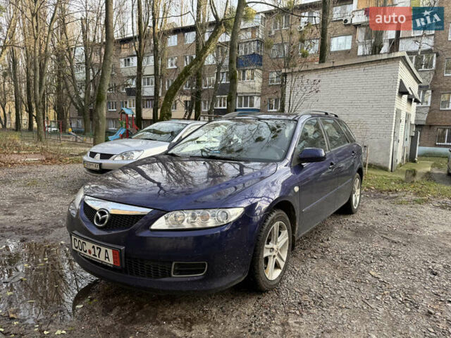Синий Мазда 6, объемом двигателя 1.8 л и пробегом 200 тыс. км за 2500 $, фото 1 на Automoto.ua