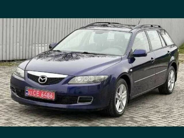 Синій Мазда 6, об'ємом двигуна 2 л та пробігом 352 тис. км за 1600 $, фото 1 на Automoto.ua
