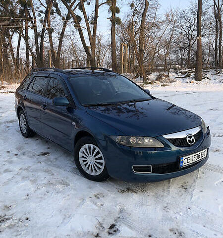 Синий Мазда 6, объемом двигателя 2 л и пробегом 211 тыс. км за 6300 $, фото 1 на Automoto.ua