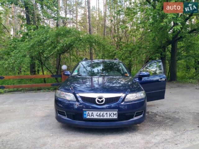 Синий Мазда 6, объемом двигателя 2 л и пробегом 320 тыс. км за 5500 $, фото 1 на Automoto.ua