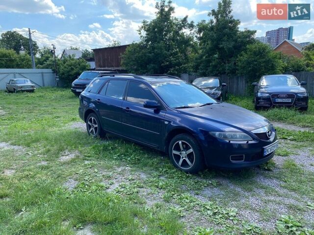 Синий Мазда 6, объемом двигателя 2 л и пробегом 355 тыс. км за 3500 $, фото 1 на Automoto.ua